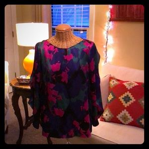 Silk Colorful Blouse